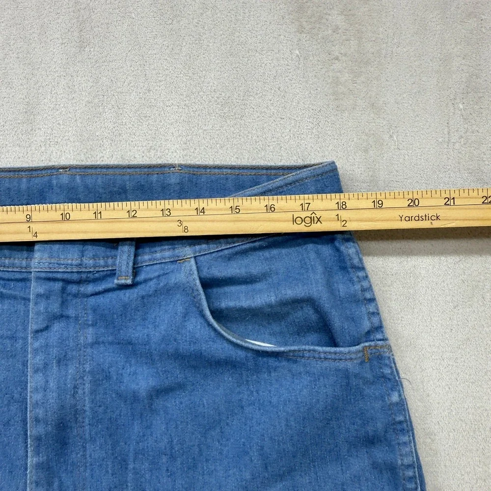 Vintage Wrangler Pants Mens 38x32 Blue Straight Leg Medium Wash‎ Made in USA 90s